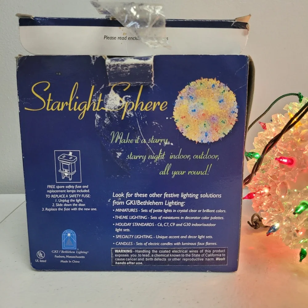 GKI Bethlehem Lighting Starlight Sphere Multi Color 50 Light‎ Indoor Outdoor